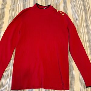 Red CALVIN KLEIN Long sleeved Sweater